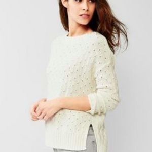 Gap Eyelet Tunic Sweater
